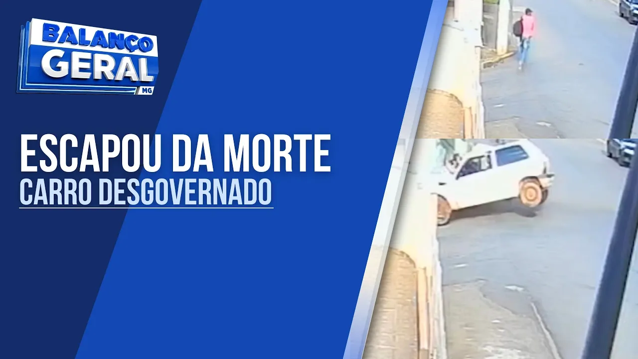 EXCLUSIVO: HOMEM QUE ESCAPOU DE SER ATROPELADO POR CARRO DESGOVERNADO FALA COM BALANÇO GERAL