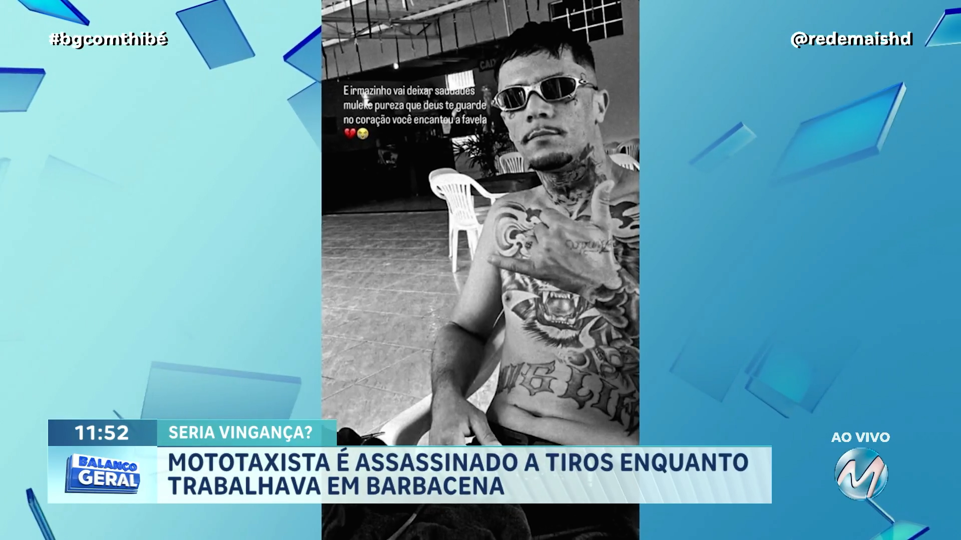 SERIA VINGANÇA? MOTOTAXISTA É SSASSINADO A TIROS ENQUANTO TRABALHAVA EM BARBACENA