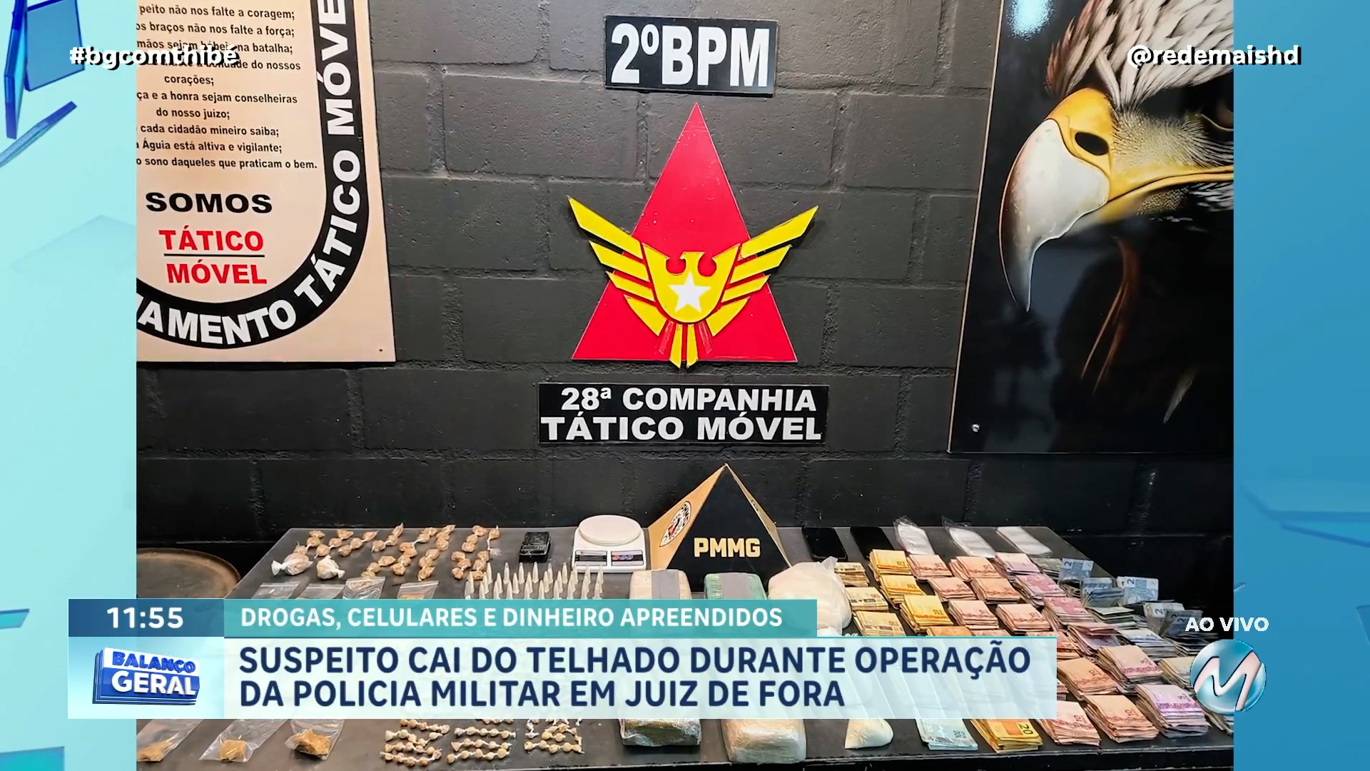 SUSPEITO CAI DO TELHADO DURANTE OPERAÇÃO DA POLÍCIA MILITAR EM JUIZ DE FORA