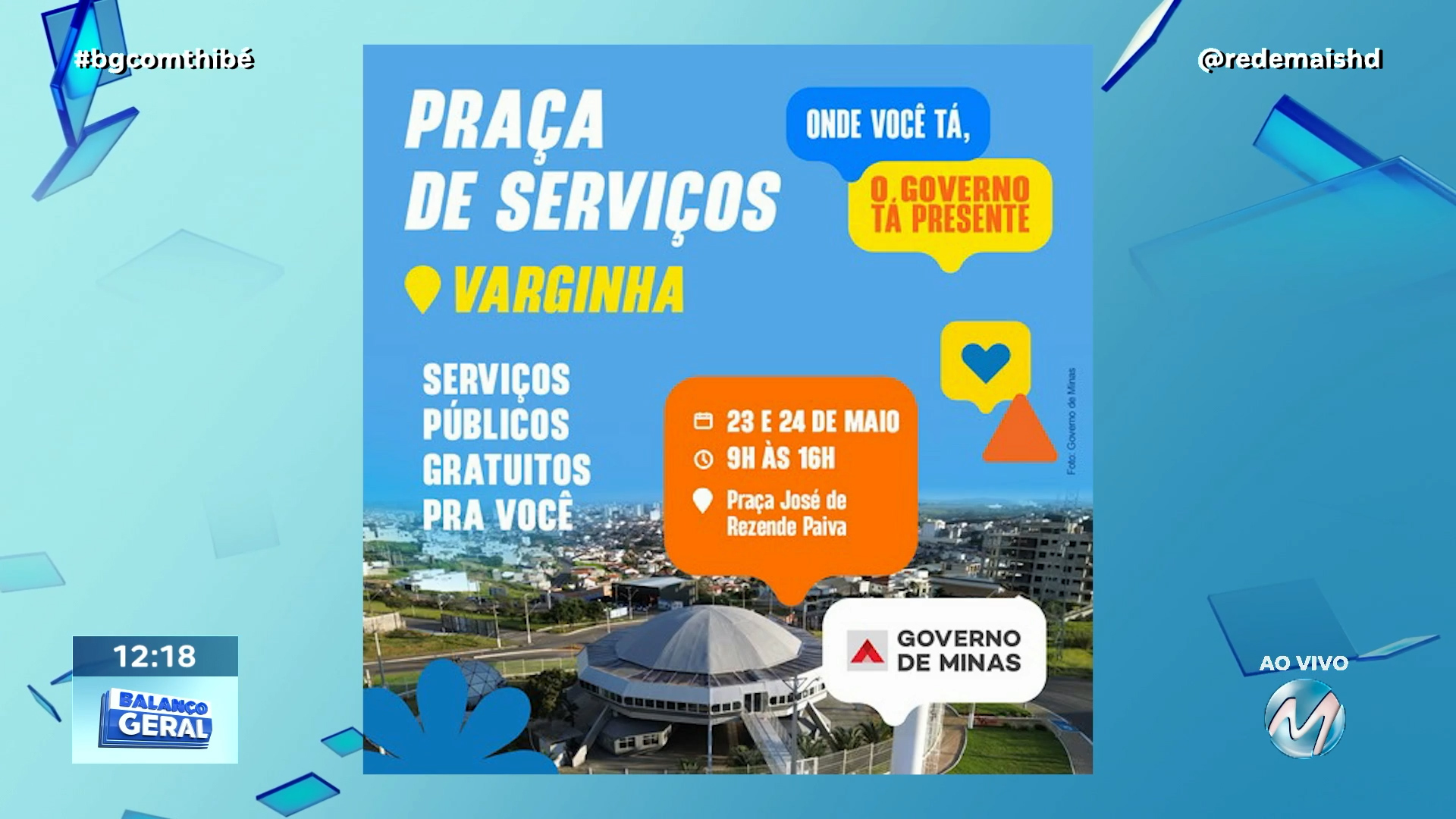 VARGINHA SERÁ A CAPITAL MINEIRA NESTE FIM DE SEMANA E SERÃO OFERECIDOS SERVIÇOS GRATUITOS À POPULAÇÃO