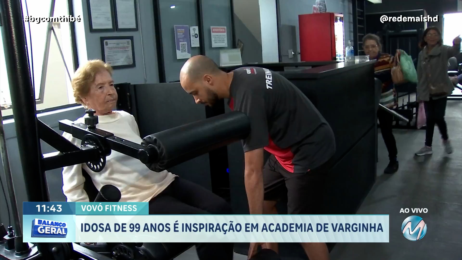 CONHEÇA A VOVÓ FITNESS: IDOSA DE 99 ANOS É INSPIRAÇÃO EM ACADEMIA DE VARGINHA