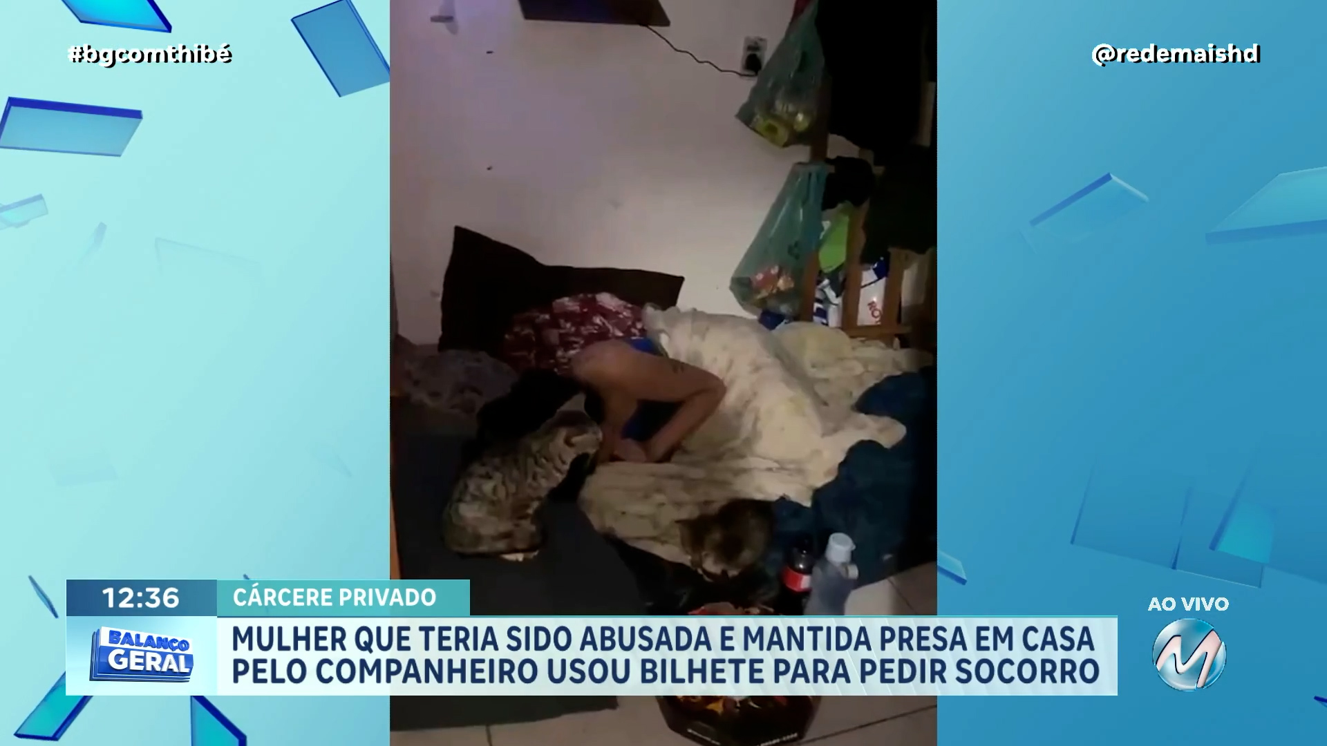 MULHER QUE TERIA SIDO ABUSADA E MANTIDA PRESA EM CASA PELO COMPANHEIRO USOU BILHETE PARA PEDIR SOCORRO