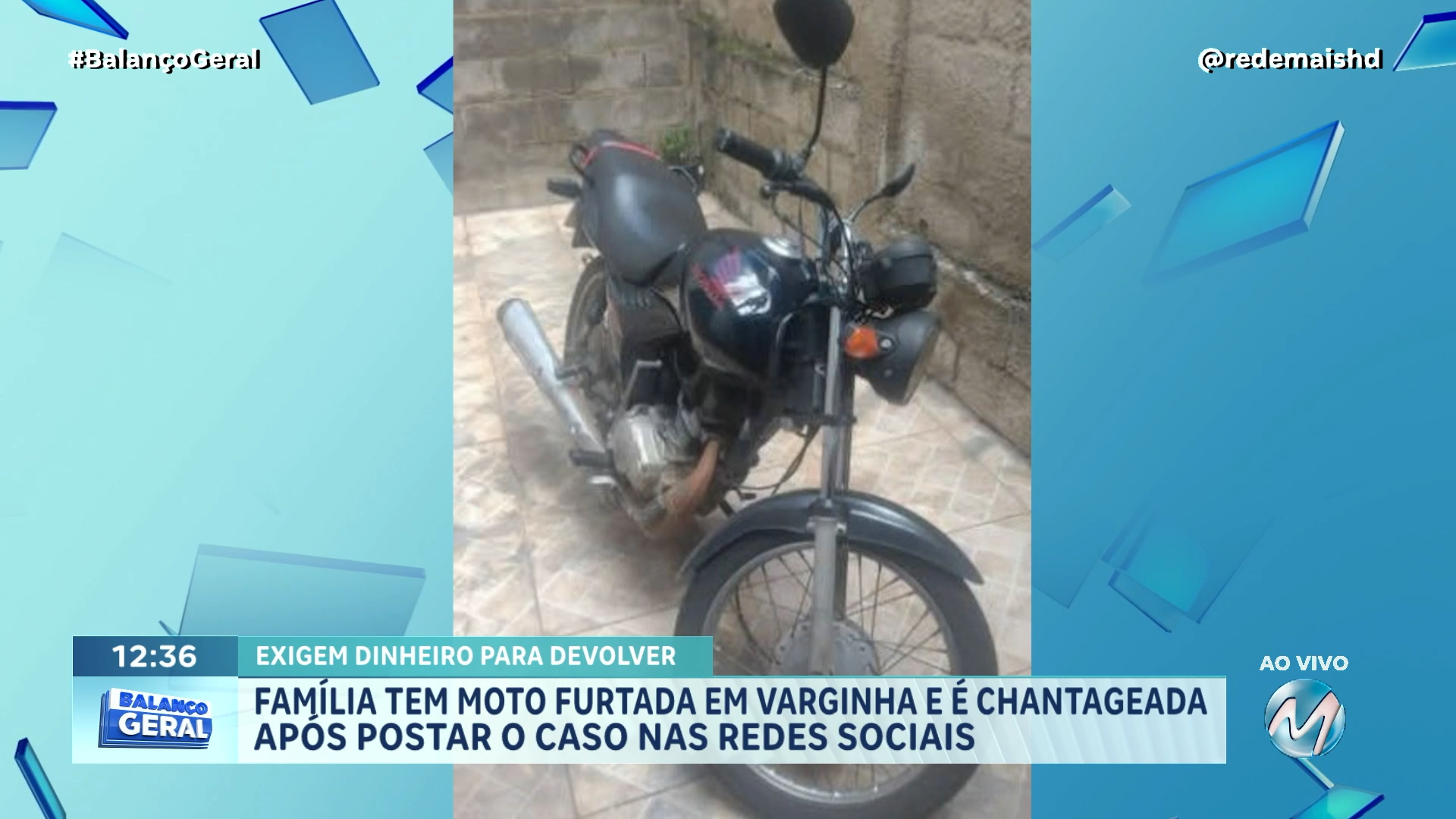 TRABALHADOR TEM MOTO FURTADA EM VARGINHA E FAMÍLIA É CHANTAGEADA APÓS POSTAR O CASO NAS REDES SOCIAIS
