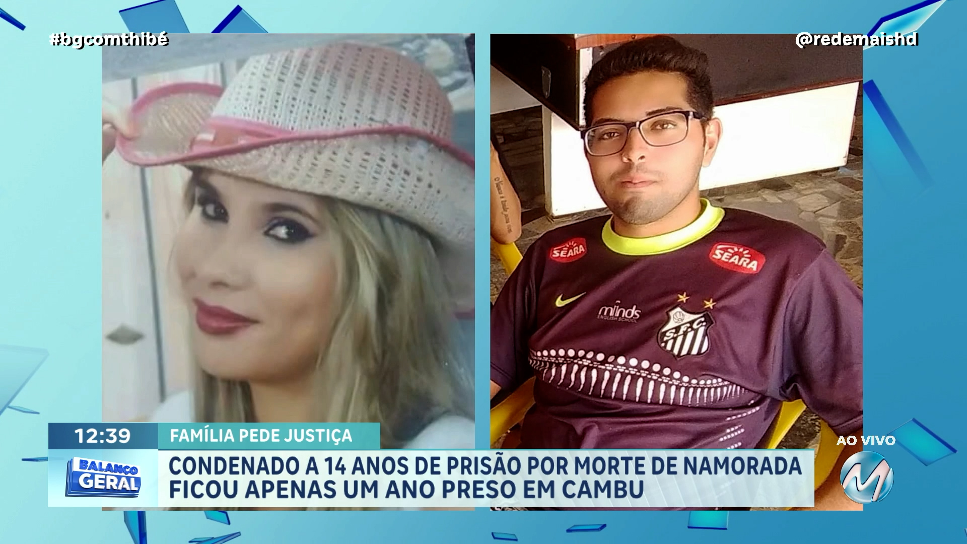 CONDENADO A 14 ANOS DE PRISÃO POR MORTE DA NAMORADA EM CAMBUÍ FICOU APENAS UM ANO PRESO