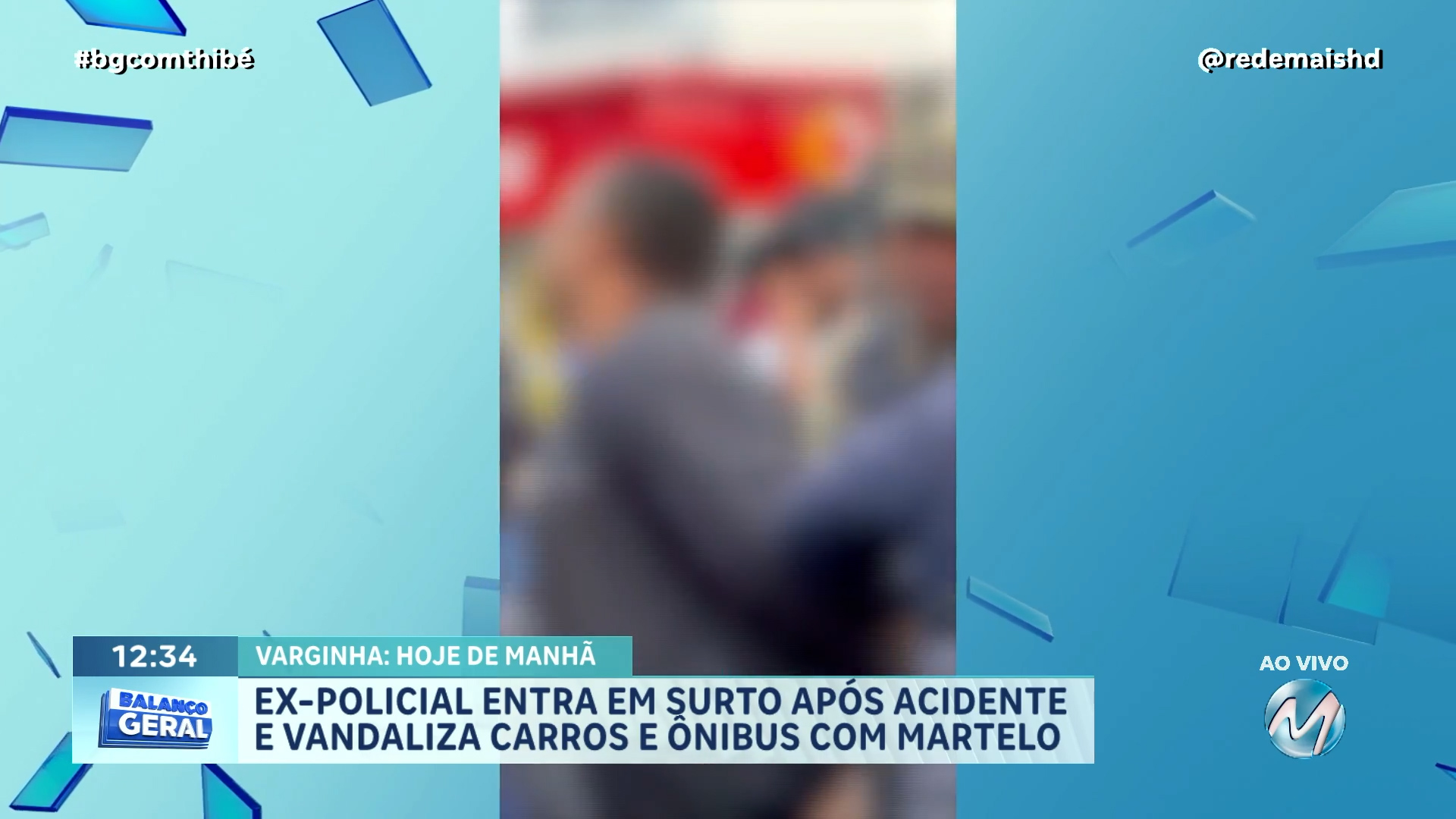 EX-INVESTIGADOR DA POLÍCIA CIVIL É DETIDO APÓS ATACAR VEÍCULOS COM MARTELO EM VARGINHA