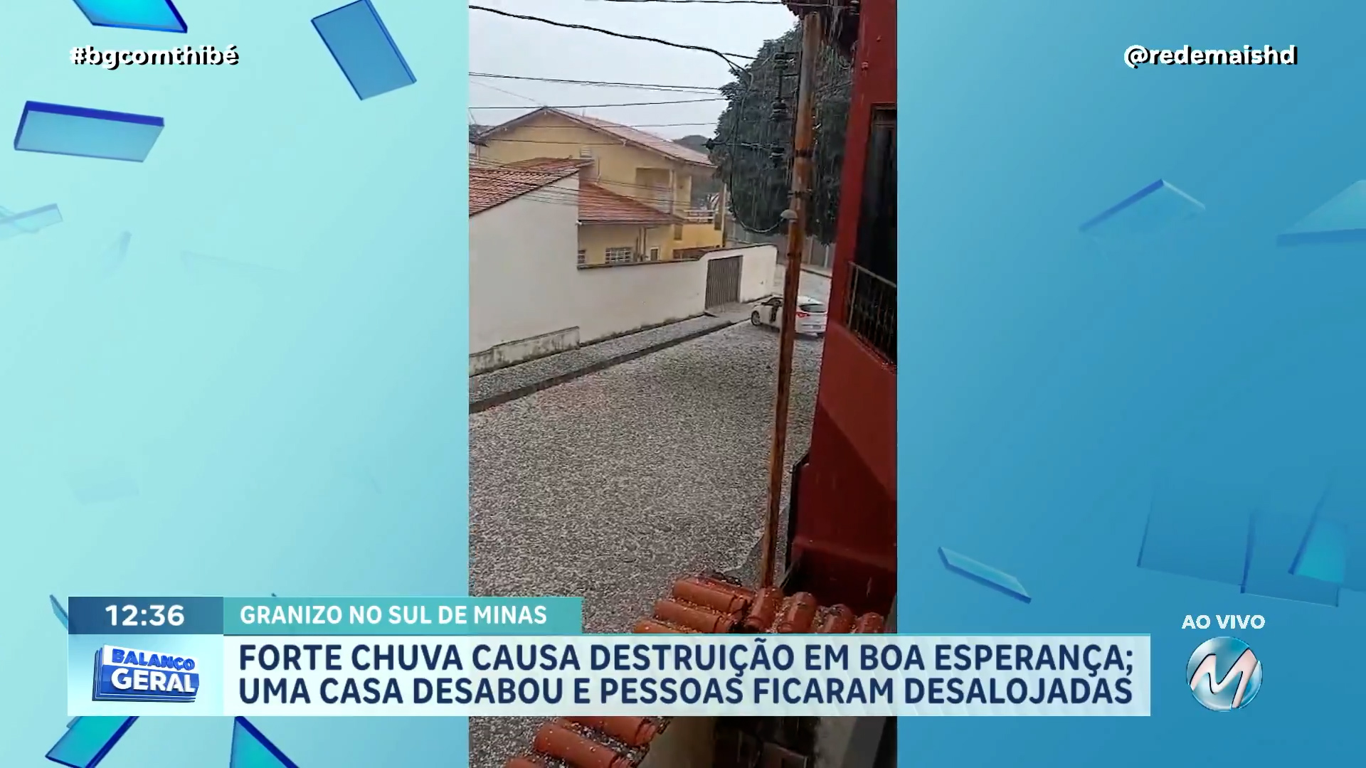 FORTE CHUVA ACOMPANHADA POR GRANIZO CAUSOU ESTRAGOS E DEIXOU DESALOJADOS EM BOA ESPERANÇA