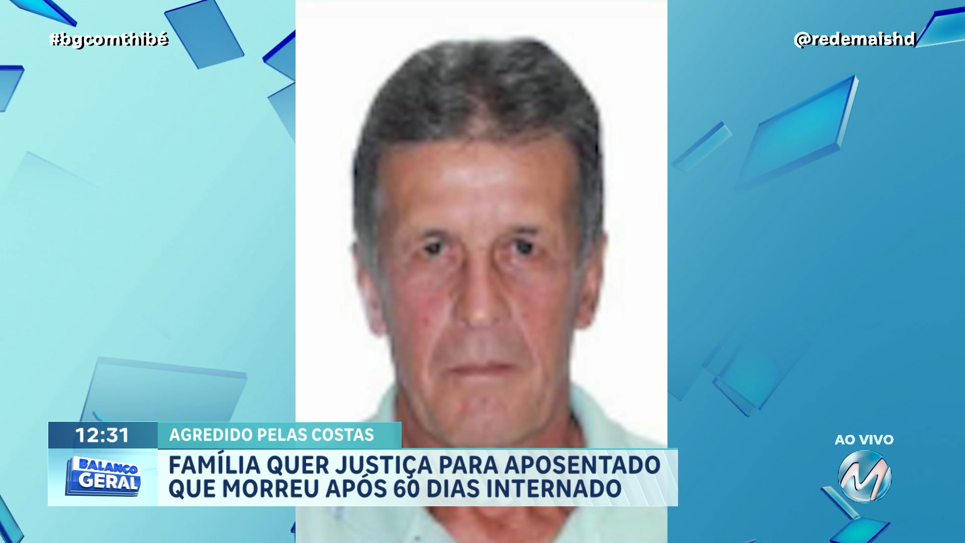 FAMÍLIA QUER JUSTIÇA PARA IDOSO DE 70 ANOS QUE MORREU DEPOIS DE SER CHUTADO NAS COSTAS EM VARGINHA