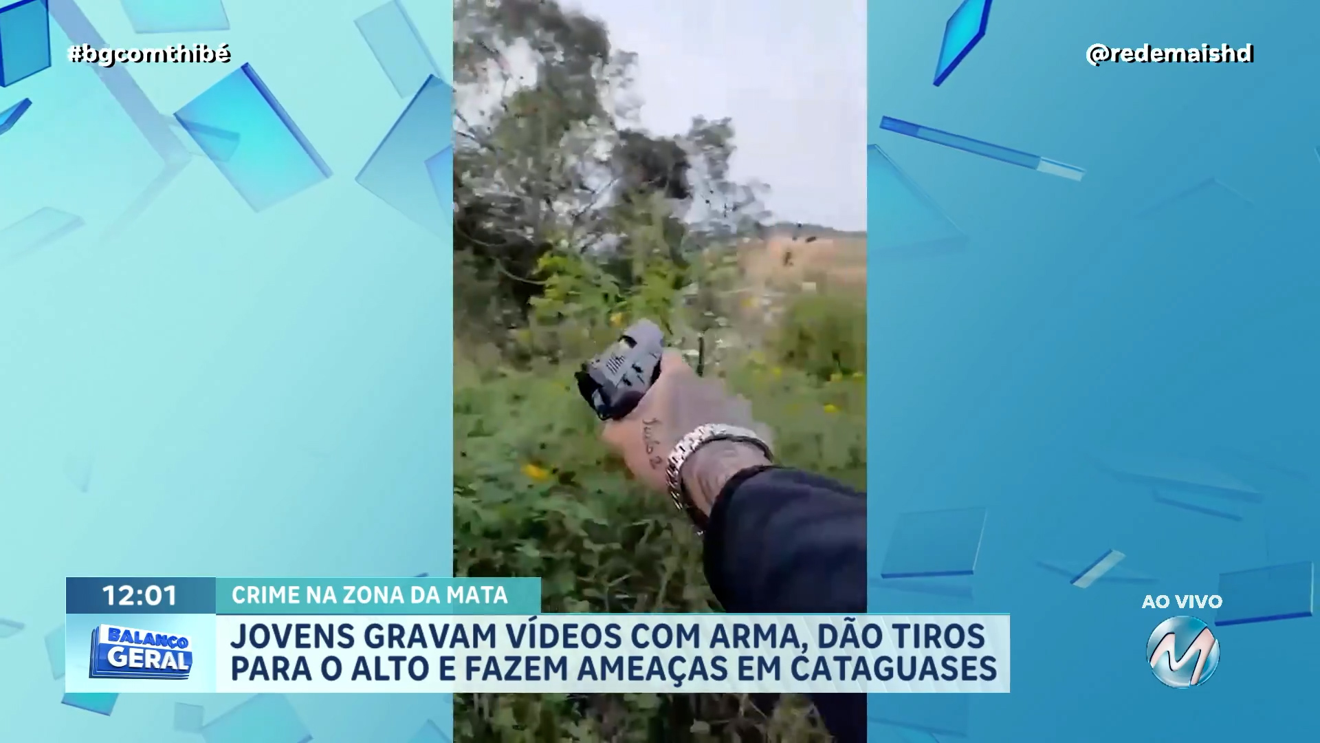 JOVENS GRAVAM VÍDEOS COM AMEAÇAS E ATIRANDO NA RUA E VIRAM ALVO DA POLÍCIA EM CATAGUASES