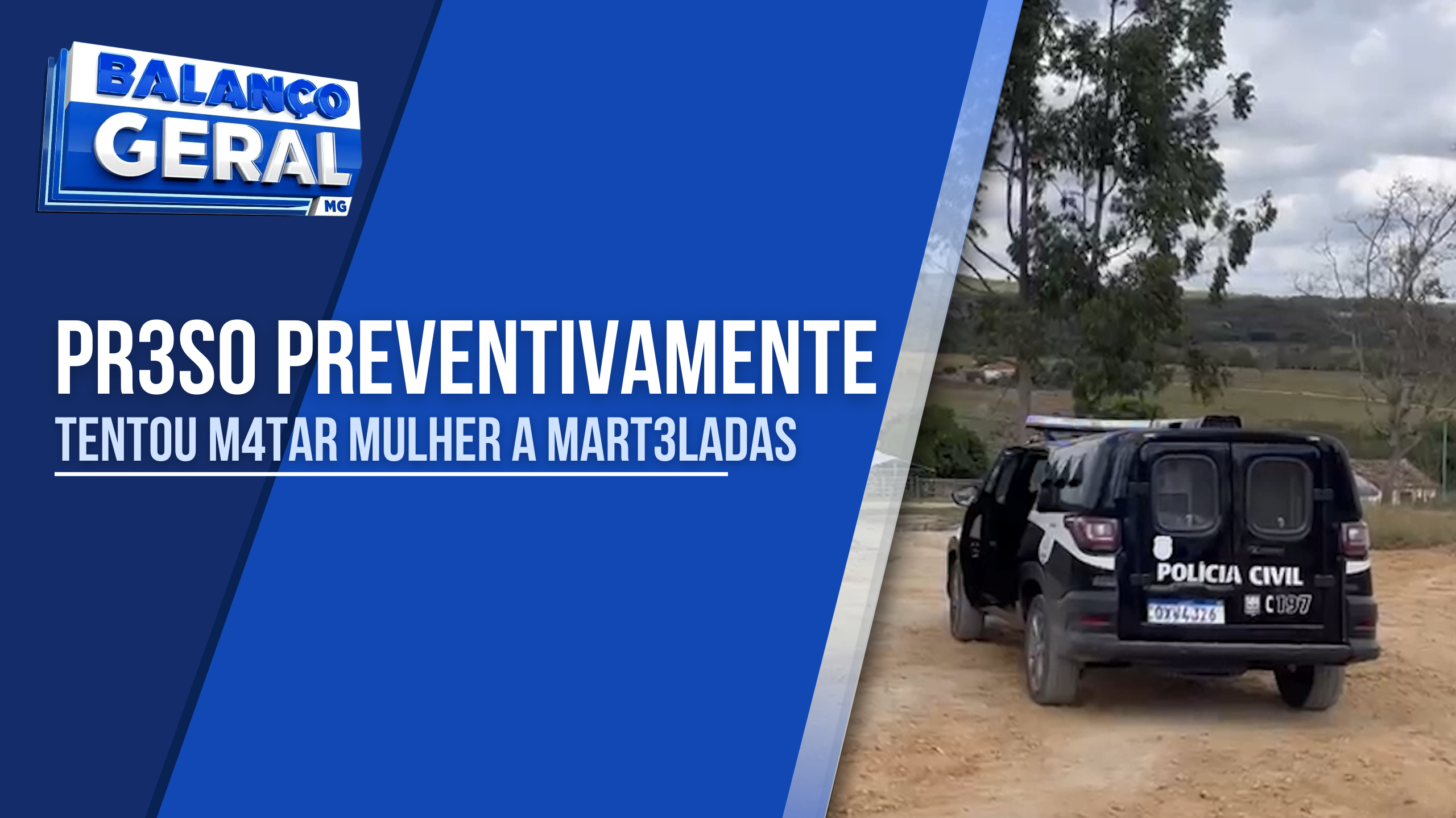 HOMEM QUE TENTOU MATAR MULHER A MARTELADAS É PRESO PELA POLÍCIA CIVIL