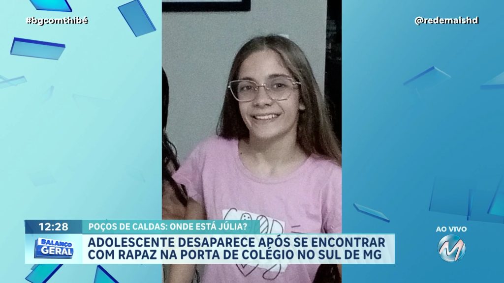 FAMÍLIA PROCURA POR ADOLESCENTE DE 15 ANOS DESAPARECIDA DESDE SEGUNDA-FEIRA EM POÇOS DE CALDAS
