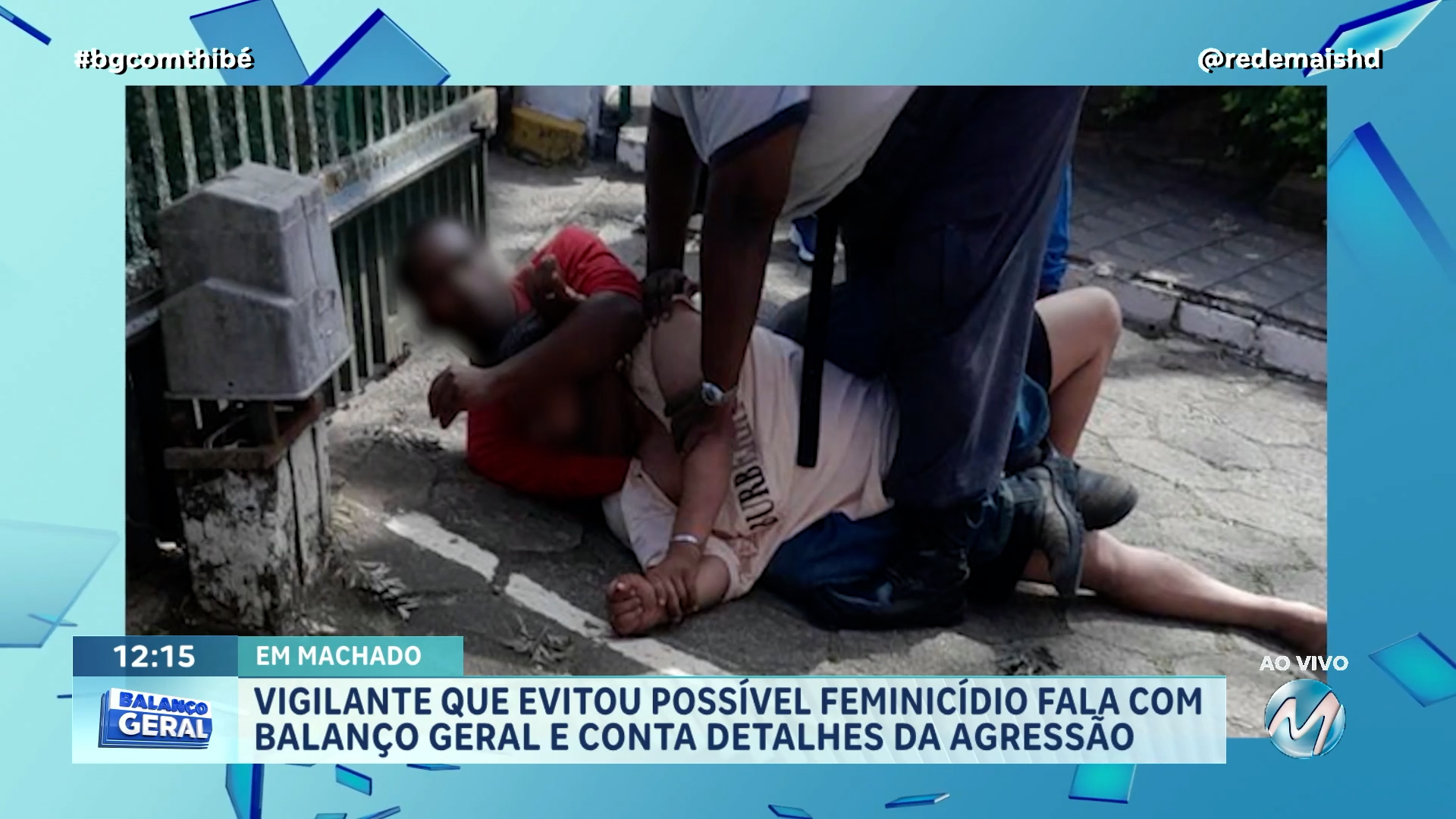 VIGILANTE DA PREFEITURA DE MACHADO QUE IMPEDIU HOMEM DE AGREDIR EX-COMPANHEIRA FALA COM O BALANÇO GERAL