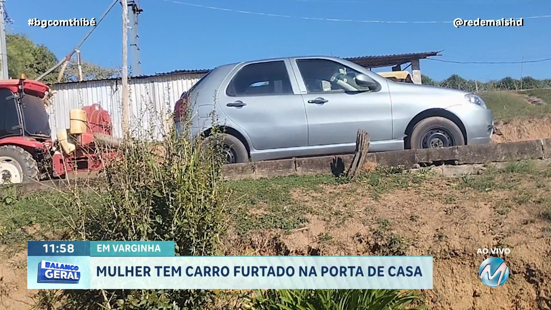 CARRO É FURTADO NA PORTA DE CASA ENQUANTO DONA ESTAVA NA IGREJA EM VARGINHA