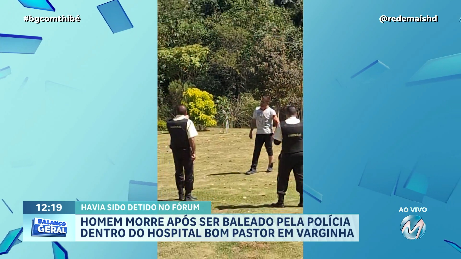 HOMEM DETIDO COM FACA NO FÓRUM É MORTO PELA PM DENTRO DO HOSPITAL BOM PASTOR, EM VARGINHA