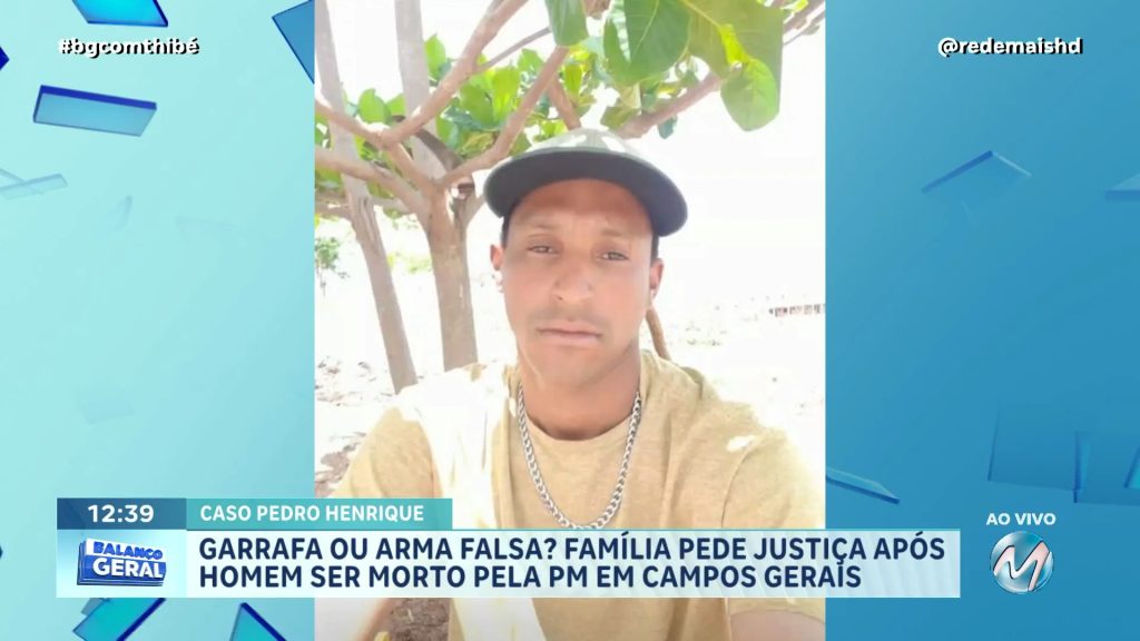 FAMÍLIA CONTESTA PM: HOMEM MORTO EM CAMPOS GERAIS ESTARIA COM GARRAFA DE PINGA, NÃO SIMULACRO