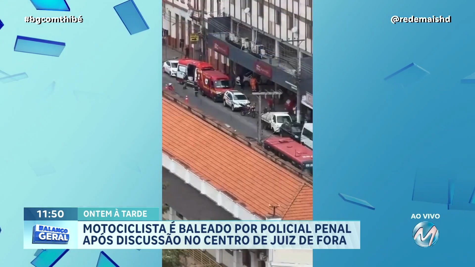 BRIGA DE TRÂNSITO NO CENTRO DE JUIZ DE FORA TERMINA COM MOTOCICLISTA BALEADO E POLICIAL PENAL PRESO