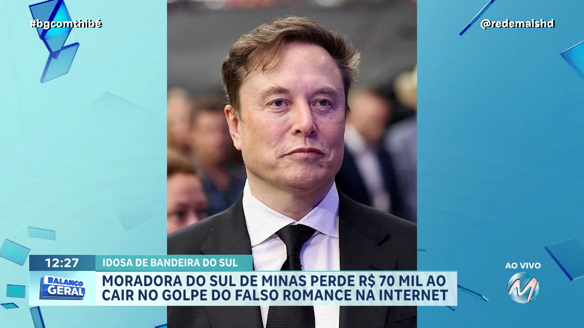 GOLPE DO FALSO ROMANCE: IDOSA DO SUL DE MINAS PERDE MAIS DE 70 MIL REAIS APÓS ACREDITAR QUE NAMORAVA BILIONÁRIO ELON MUSK
