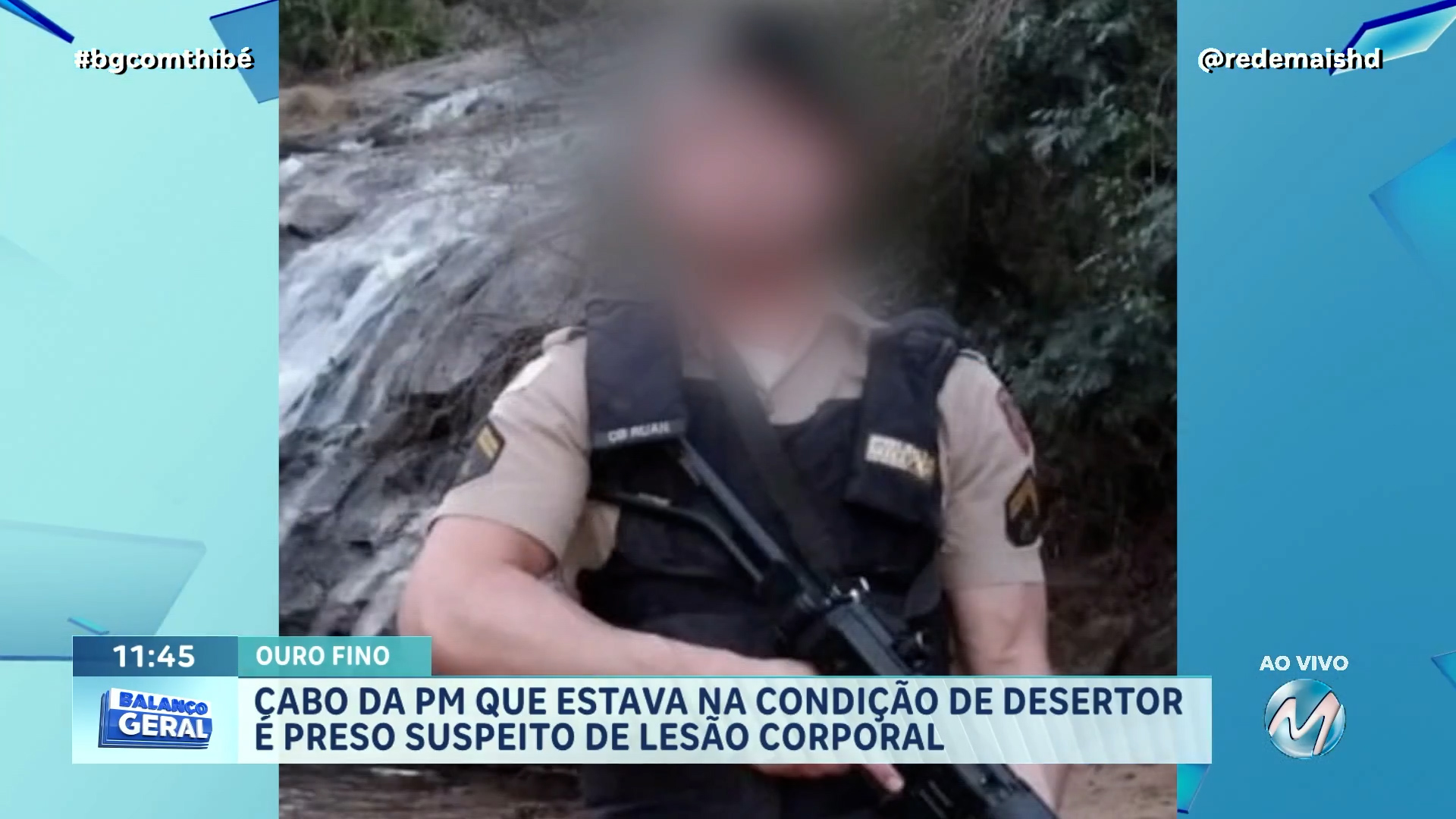 CABO DA POLÍCIA MILITAR DESERTOR É PRESO SUSPEITO DE AGRESSÃO NO SUL DE MINAS; DESAFIOU O COMANDO DA PM