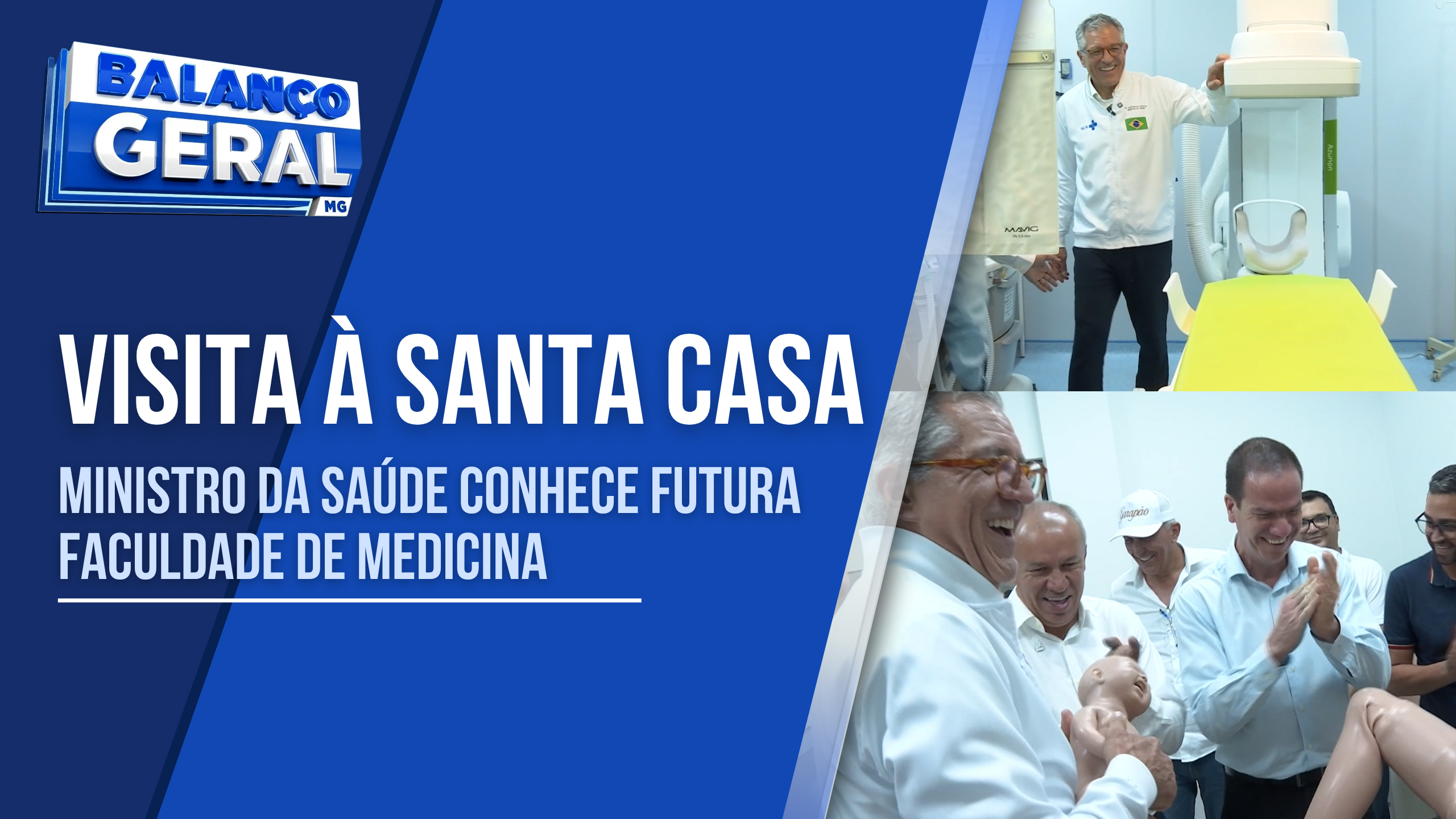 SANTA CASA APRESENTA NOVOS EQUIPAMENTOS E A FUTURA FACULDADE DE MEDICINA AO MINISTRO DA SAÚDE